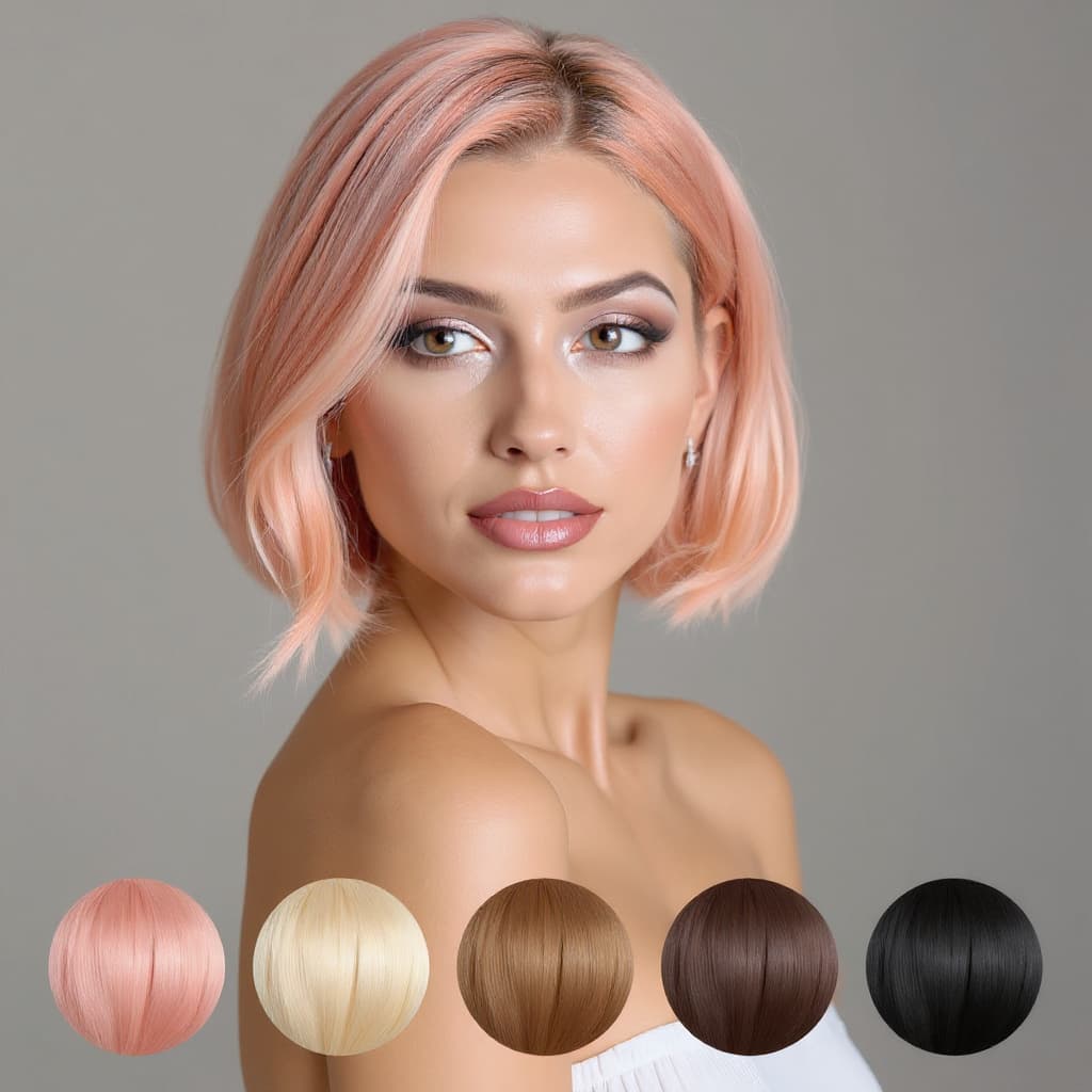 Simulation couleurs cheveux avec photobooth IA pour salon de coiffure