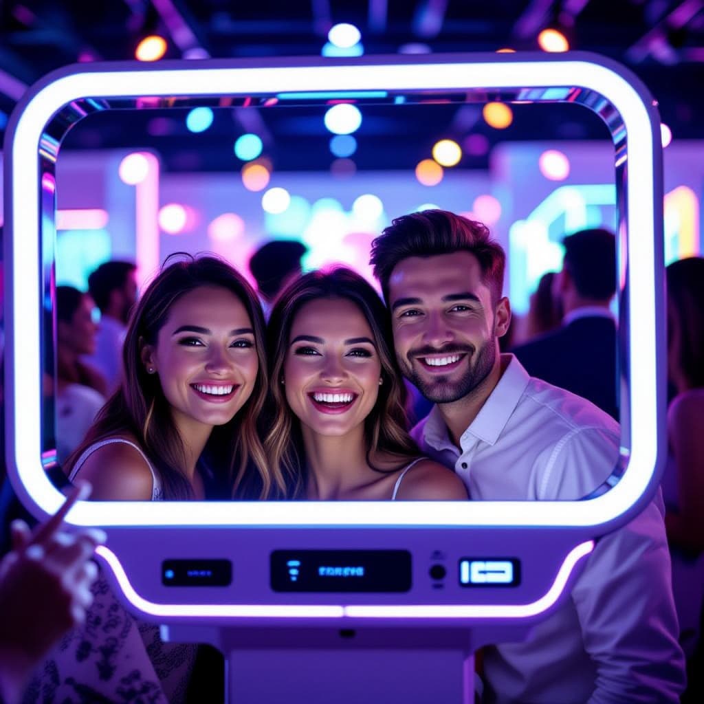 Photobooth IA avec intelligence artificielle - Interface moderne pour événements innovants