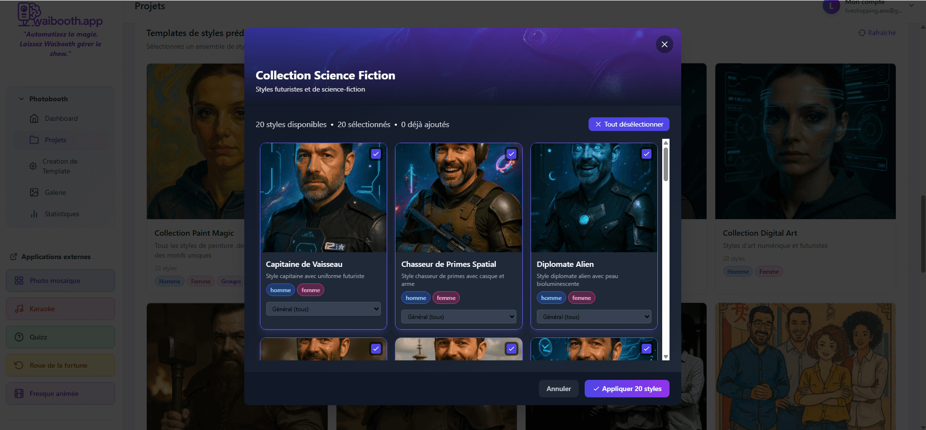 Choix des modèles d'intelligence artificielle